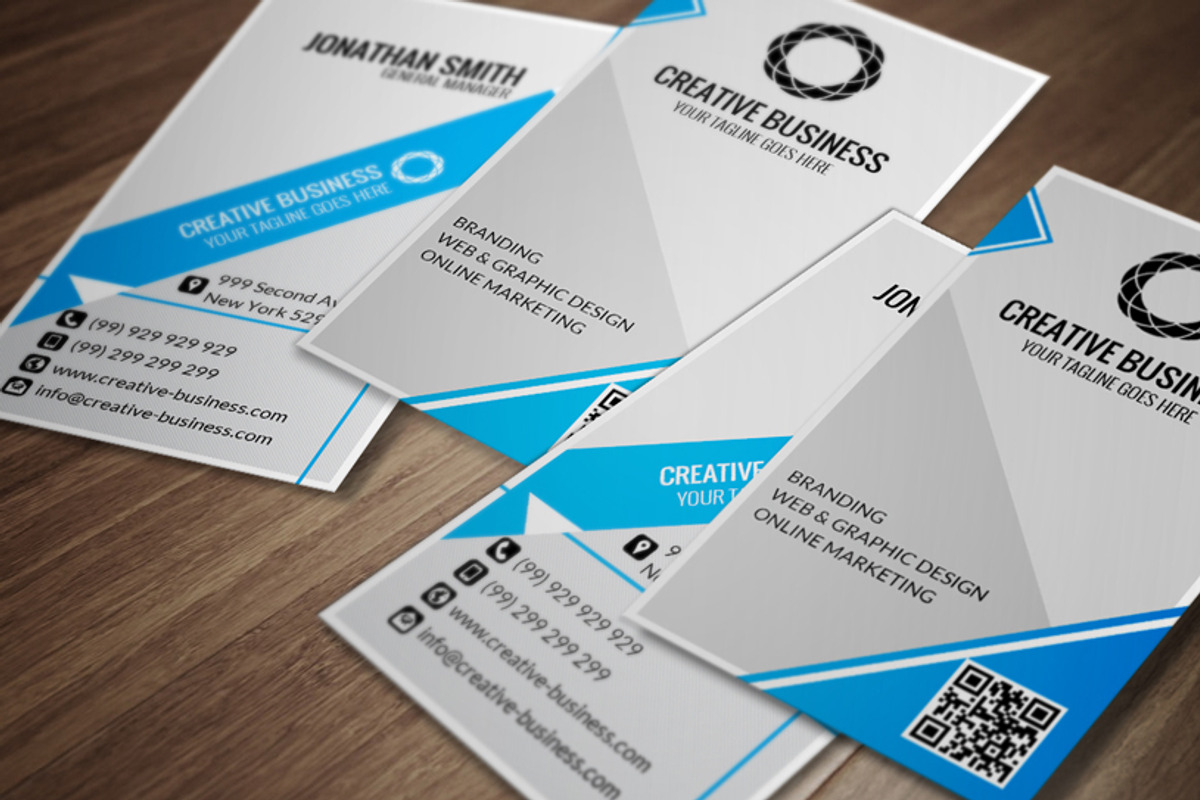 Modern Corporate Business Card CM013, a Business Card Template by annozio (Photo 1 of 4)