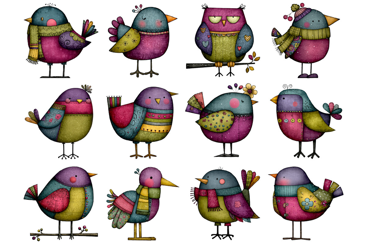 Whimsical Winter Bird Clipart, a Graphic by CitraGraphics (Photo 4 of 4)