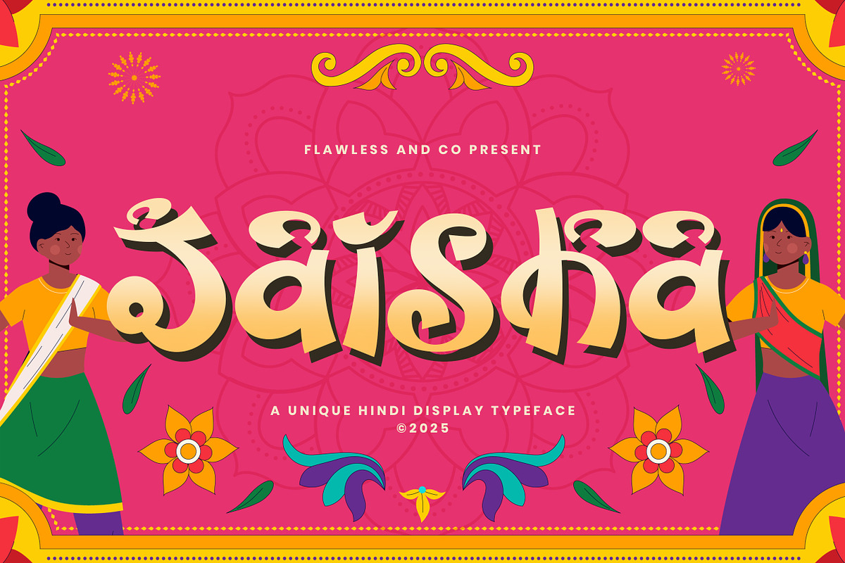 Jaisha - Hindi Display Font, a Font by Flawless And Co (Photo 1 of 10)