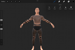 Procreate 3d Model - Full Body Male