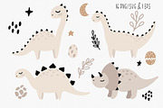 Baby dinosaur cute FONTS, a Script Font by SleptArt (Thumbnail 6 of 8)