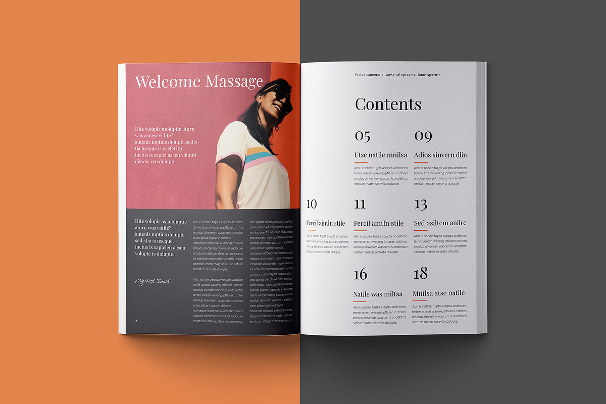 Lifestyle Magazine Template, a Magazine Template by ElvinPrint (Photo 2 of 9)