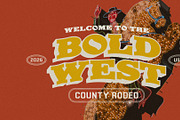 BOLD WEST - DISPLAY FONT, a Slab Serif Font by Mr. Chronos (Thumbnail 1 of 4)