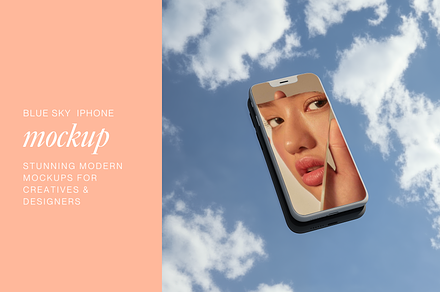 iPhone Mockup | Blue Sky Aesthetic, an iPhone Mockup by The Ethical Agency