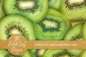 Fruit Slices Seamless Patterns