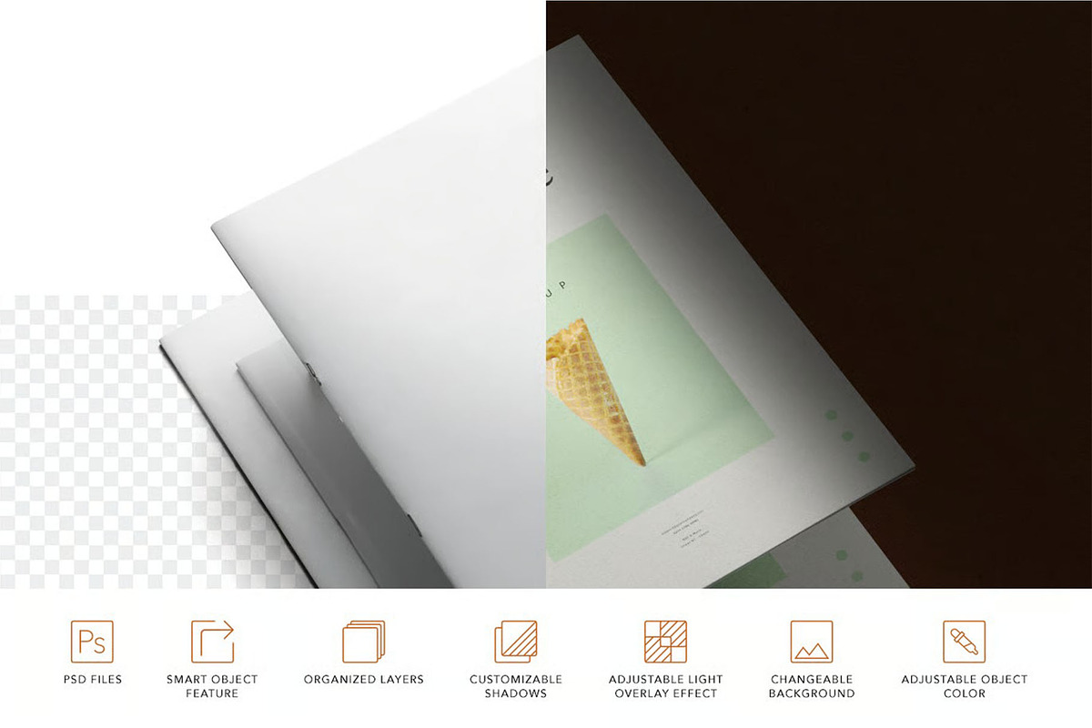 Brochure Mockup, an Advertising Mockup by megostudi0 (Photo 4 of 7)