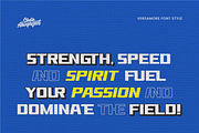 Versamore - Sport Display Font, a Sans Serif Font by ahweproject (Thumbnail 9 of 18)