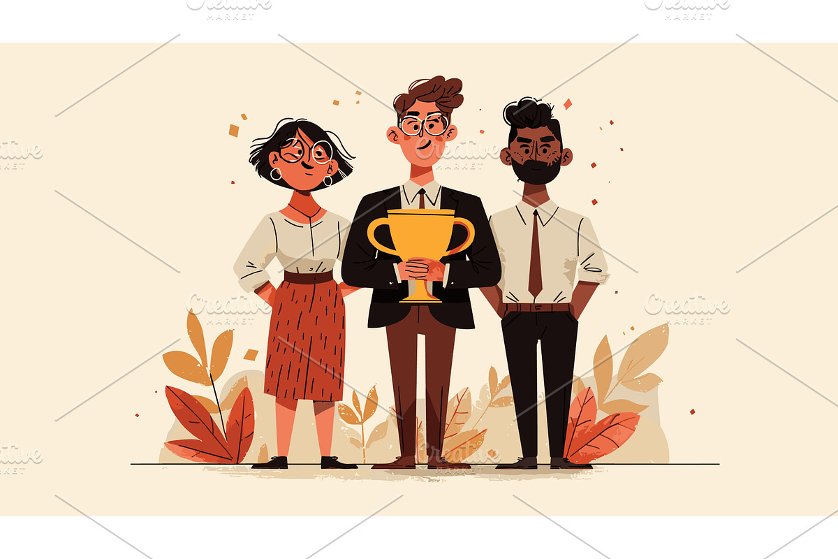Best team employees. Workteam, a Person Illustration by Stock-Smart-Start