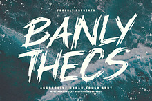 Banly Thecs Urban Brush Font