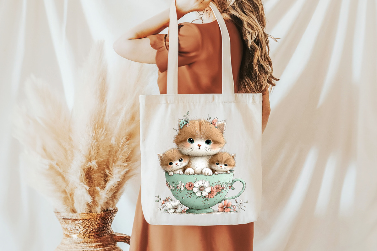 Whimsical mother's day cat clipart, an Illustration by Designworld (Photo 6 of 7)