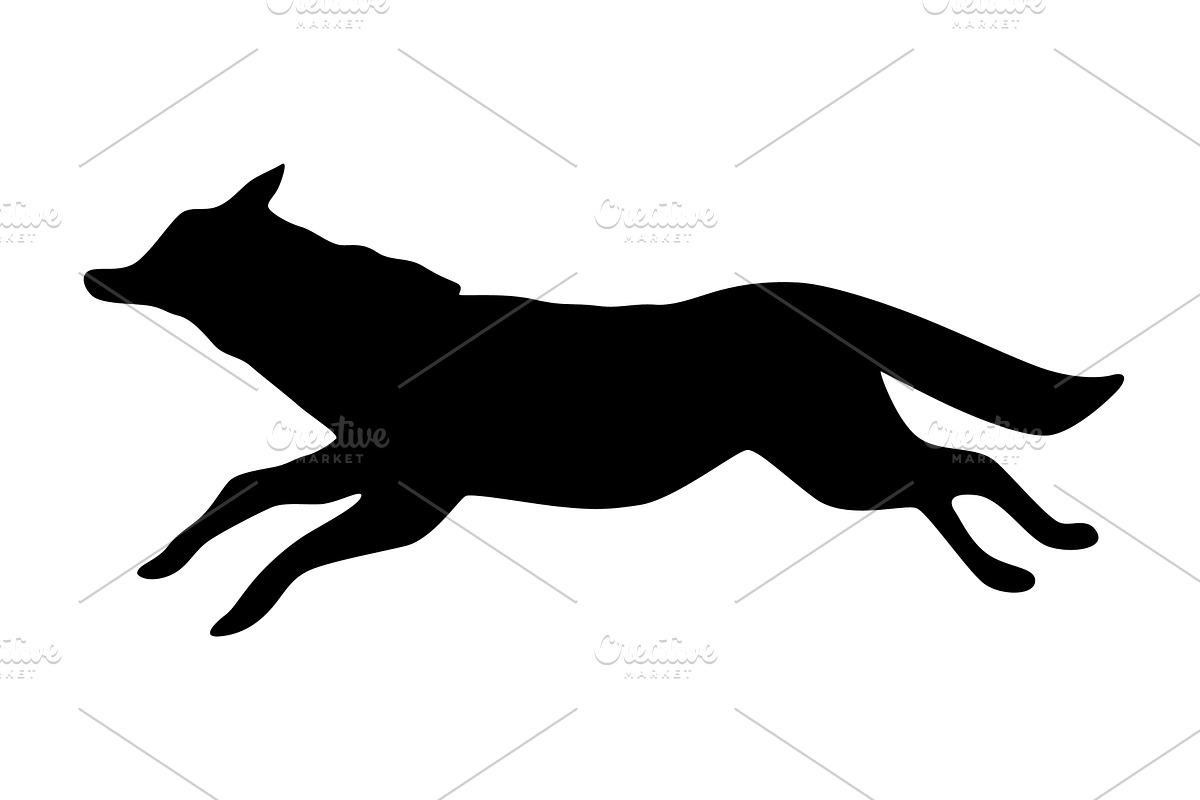 A Beautiful Dynamic Silhouette, an Animal Illustration by Things for designers