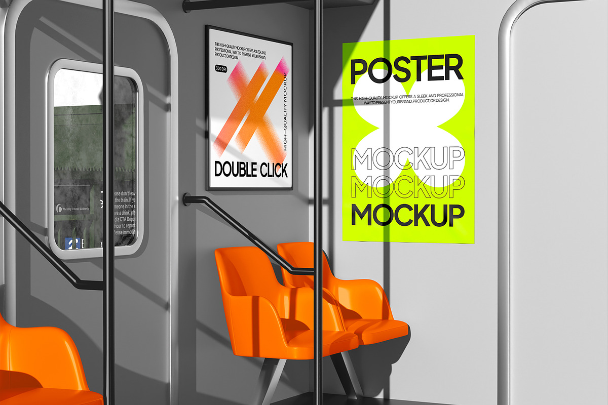 Poster Mockup, an Advertising Mockup by Permadi Creative