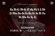 Caldareth - Modern Blackletter Font, a Blackletter Font by overlaytemplates (Thumbnail 4 of 5)