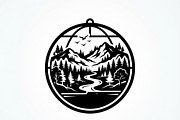 60 Eco Globe Landscape Silhouette, a Technology Illustration by Amazin_art (Thumbnail 2 of 25)