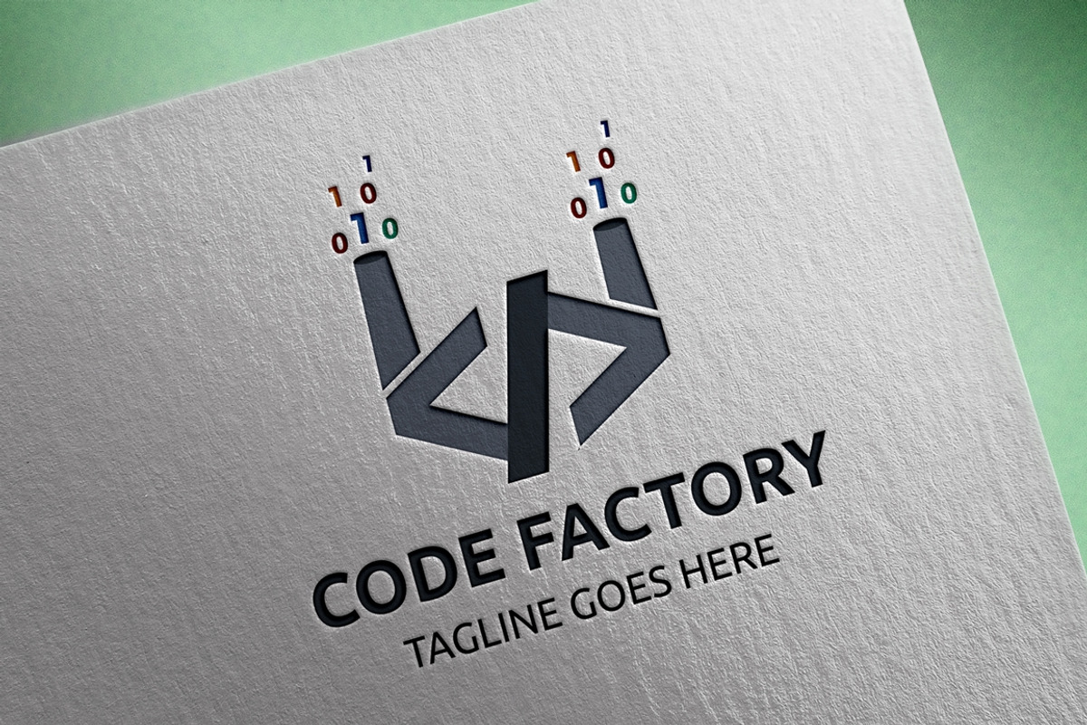 Code Factory Logo, a Branding & Logo Template by Design_Planet