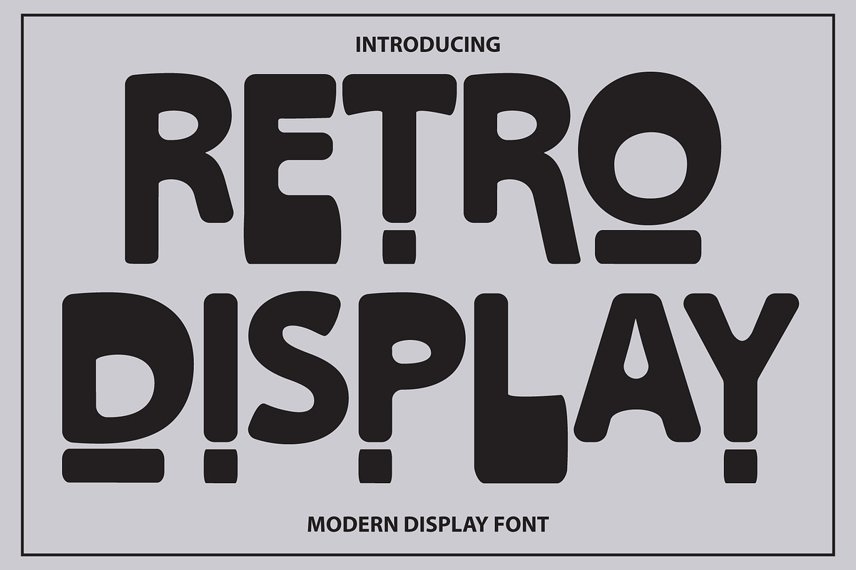 Retro Display Bold Font, a Serif Font by Bercreative (Photo 1 of 4)