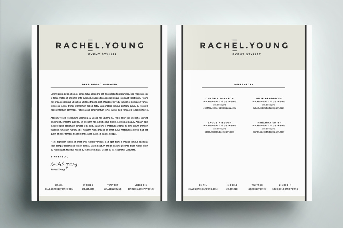 Resume Template 4 Pack | CV Template, a Resume Template by Refinery Resume Co. (Photo 3 of 3)