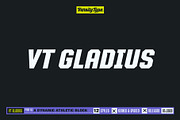 VT Gladius, a Sans Serif Font by VarsityType® (Thumbnail 1 of 6)