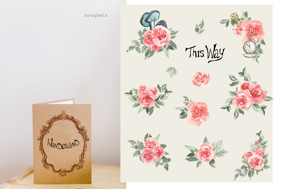 Watercolor Alice in Wonderland, an Illustration by Love Watercolor Store (Photo 7 of 14)