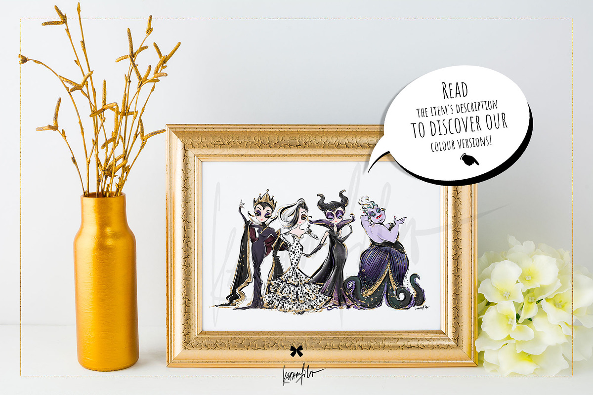 Fairy Tale Villains Doodles Clipart, an Object Graphic by KaramfilaS (Photo 12 of 13)