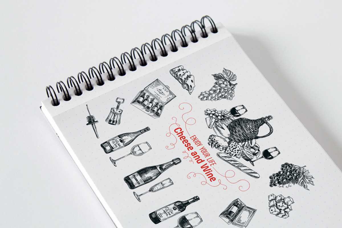 Hand drawn wine illustrations, a Food Illustration by Natalya Levish (Photo 3 of 5)