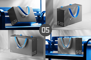 Box Mockup Set / 5 Scenes