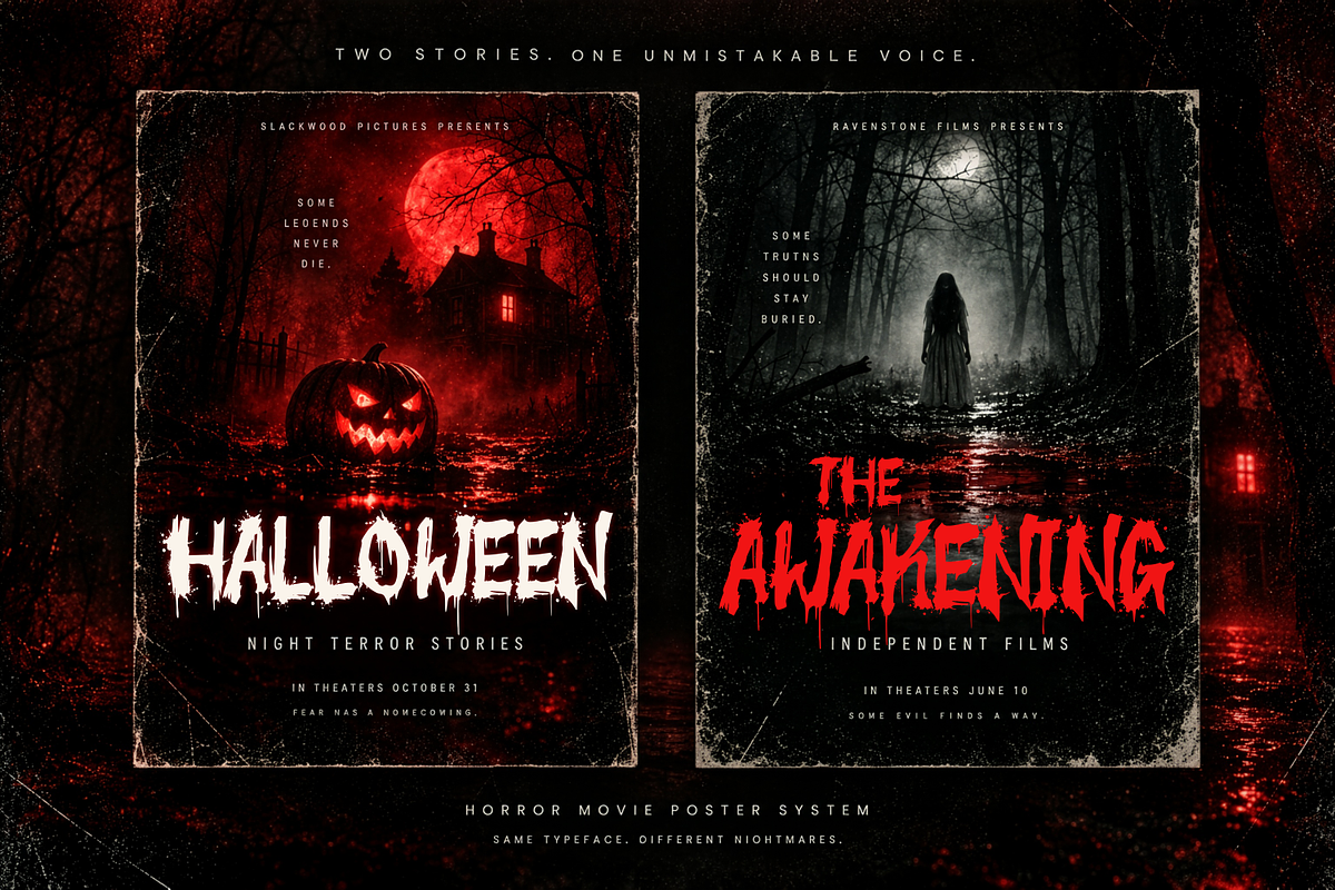 The Silent Murder - Bloody Typeface, a Sans Serif Font by agnyhasyastudio (Photo 3 of 16)
