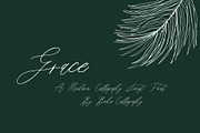 Grace - A Modern Calligraphy Font, a Script Font by BohoCalligraphy (Thumbnail 1 of 11)