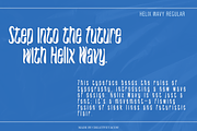 Helix Wavy - Futuristic Font, a Sans Serif Font by Creativetacos (Thumbnail 5 of 12)