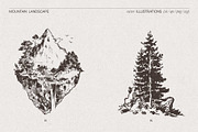 Mountain Landscape Illustrations, an Empty State Illustration by TheMountBirdStudio (Thumbnail 8 of 15)