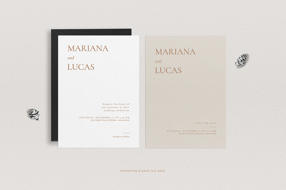Minimal Burnt Wedding Suite, an Invitation Template by Azka Creative (Photo 4 of 5)