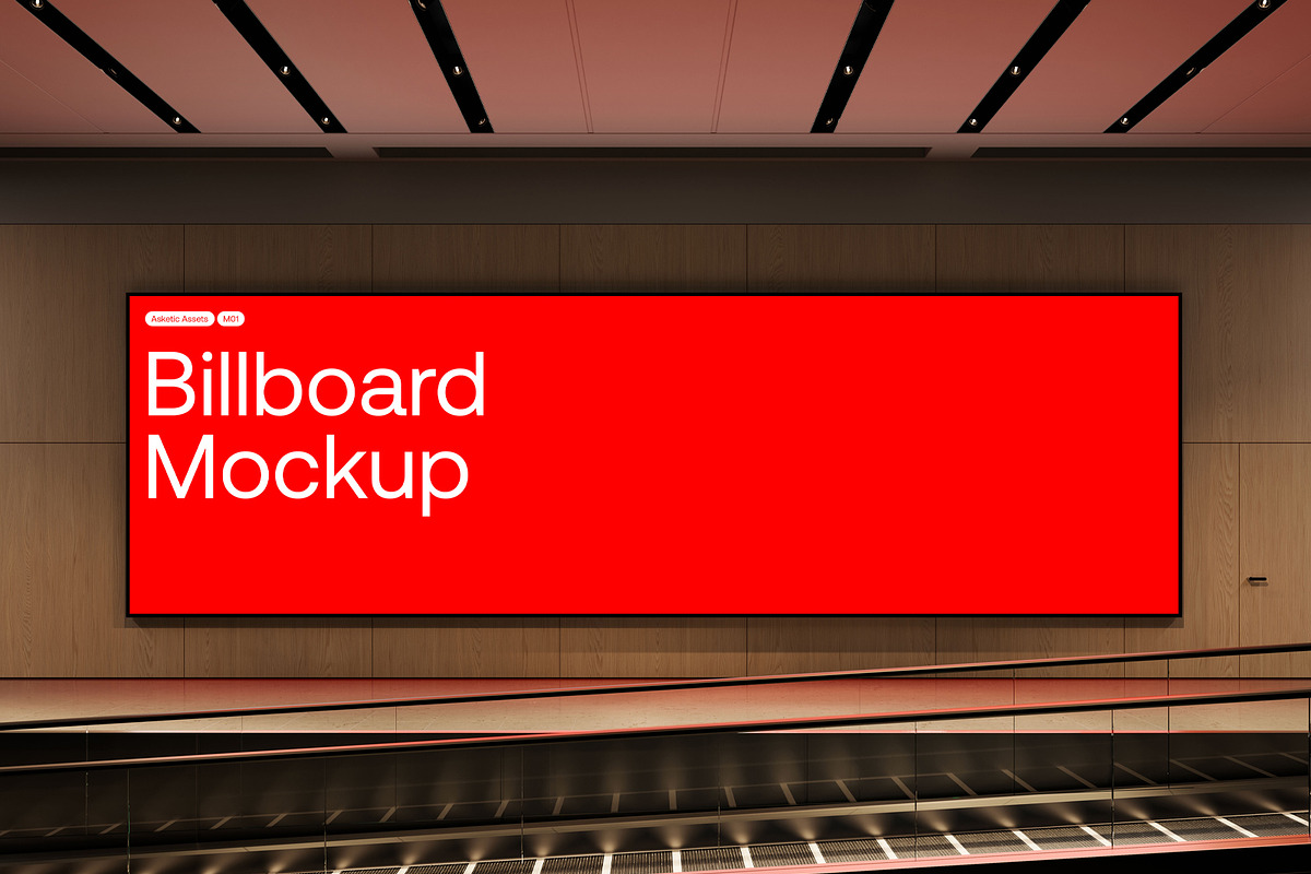 Large Screen Mockup M01, an Advertising Mockup by Asketic (Photo 1 of 6)