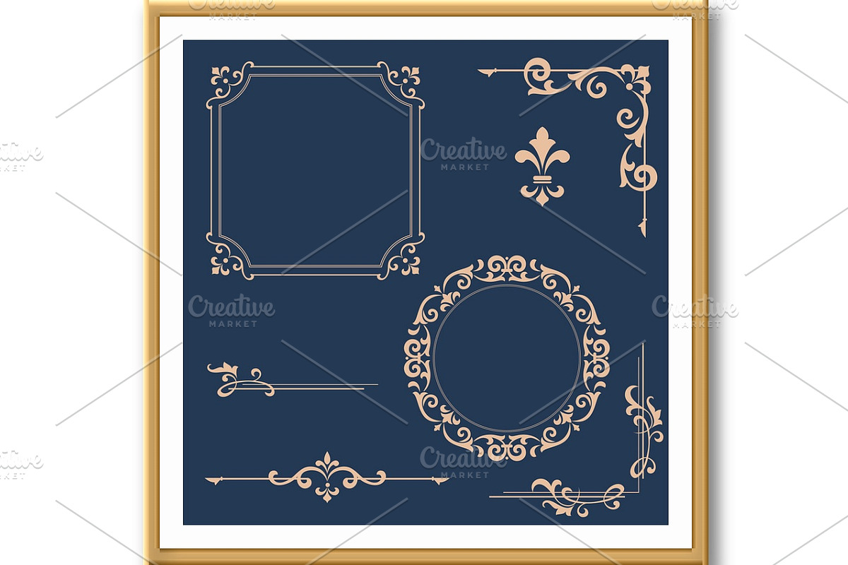 Vintage floral set, an Outline Icon by RODINA (Photo 3 of 3)