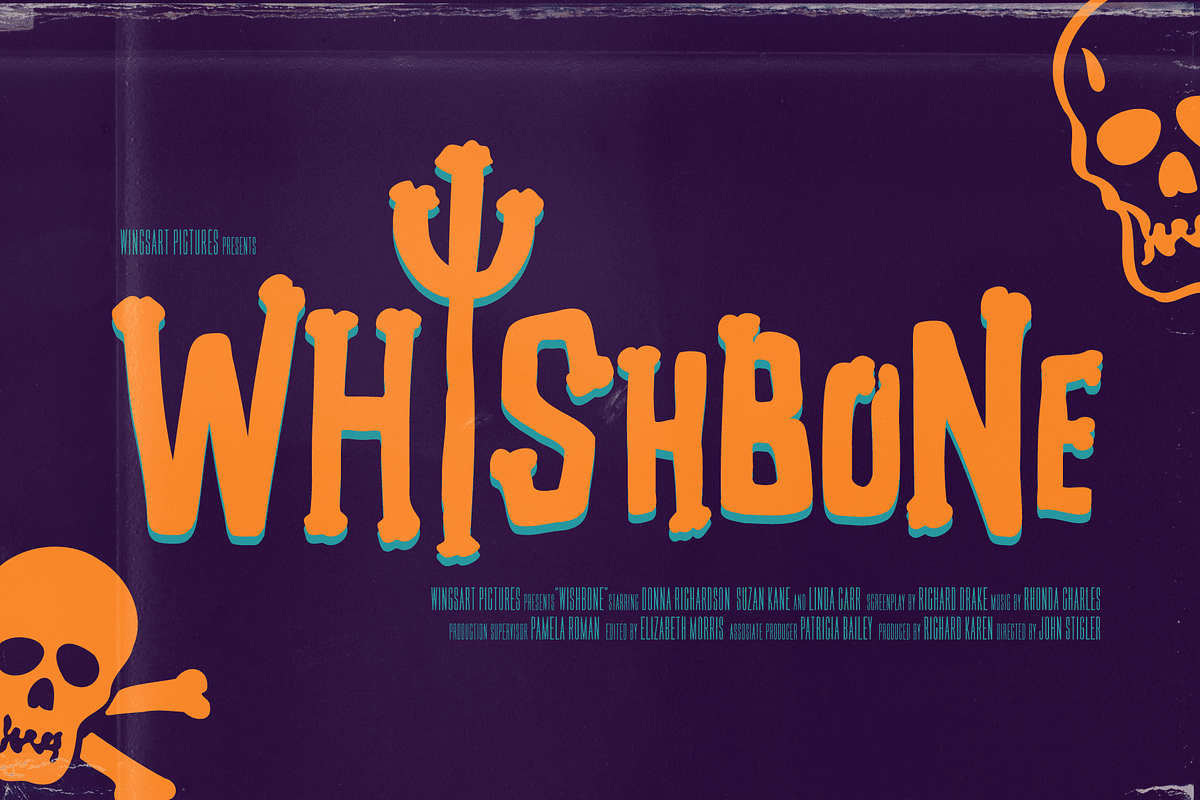 Them Bones: A Novelty Halloween Font, a Font by Wingsart Studio (Photo 12 of 16)