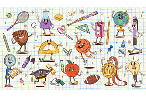 Groovy school and education, an Education Illustration by Buch&Bee