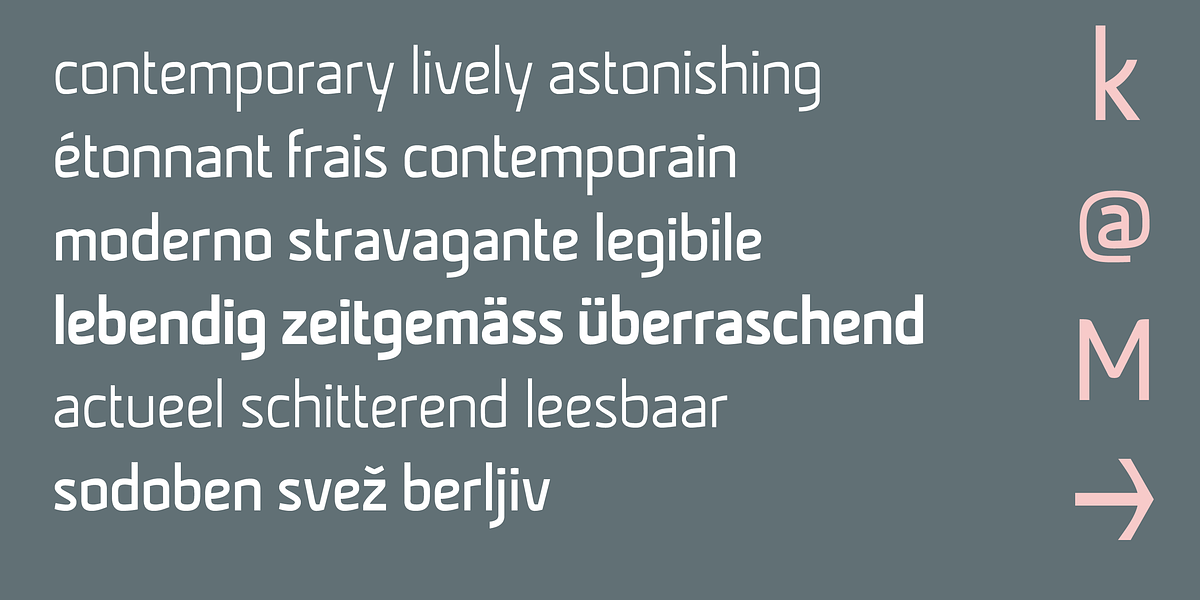 Curiance, a Sans Serif Font by Bettina Lüber (Photo 2 of 9)
