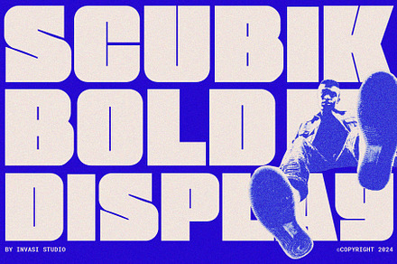 Scubik - Bold Modular Font, a Sans Serif Font by Invasi Studio