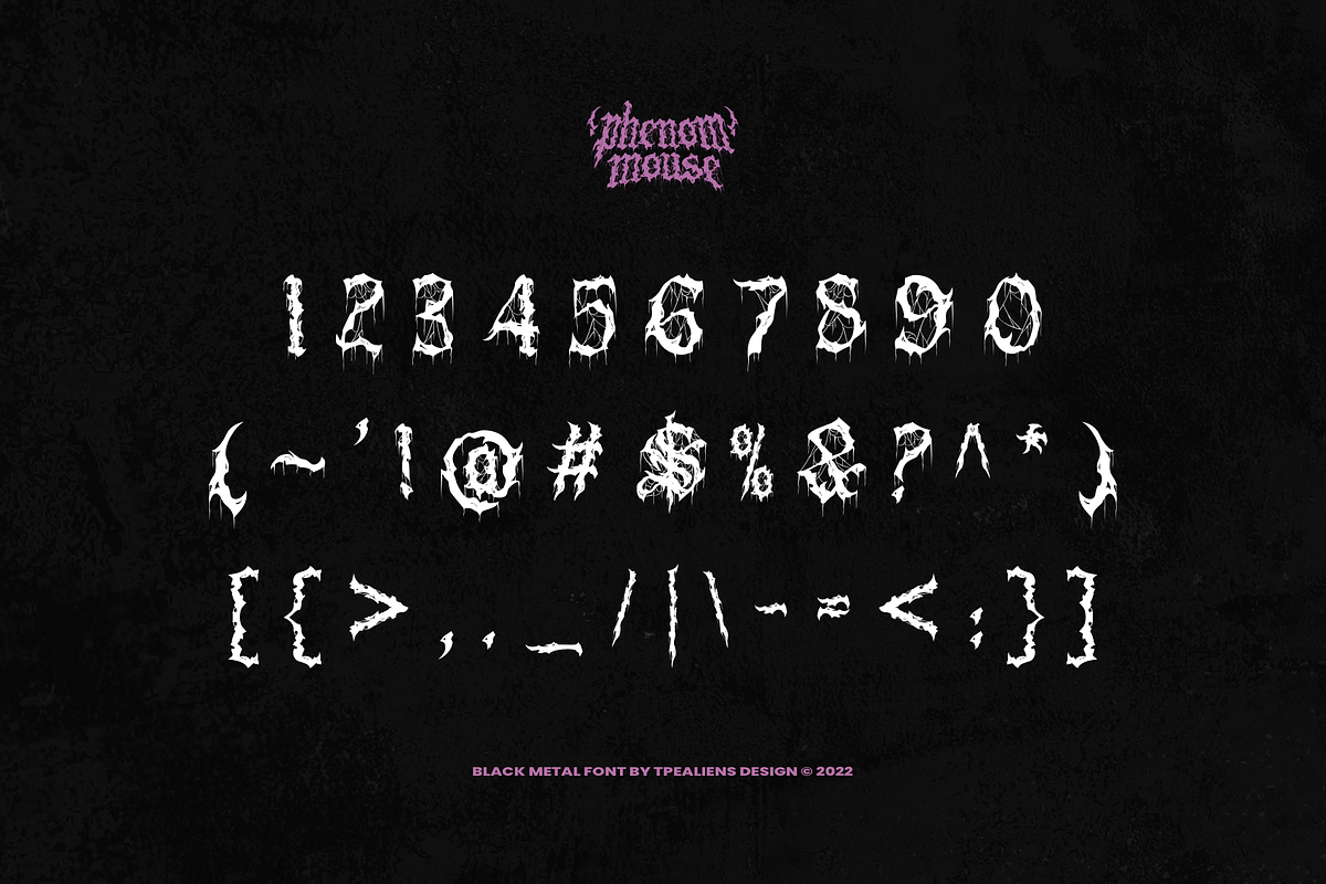 Phenom Mouse, a Blackletter Font by ilhamtaro (Photo 9 of 10)