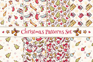 Christmas patterns set