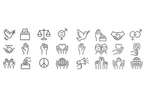 Symbols representing democracy, an Illustration by ZinetroN