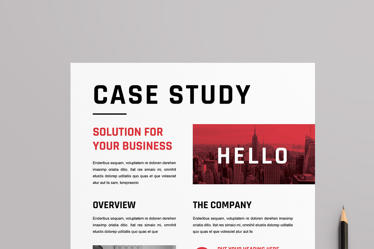 Case Study Design Layout