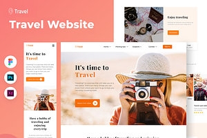 Travel Website Homepage