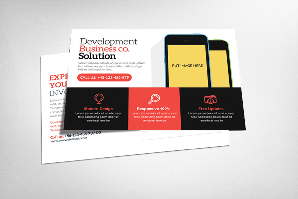 5 Company Postcard Psd Bundle, a Card Template by graphicforest (Photo 3 of 5)