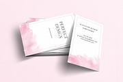 Gentle Watercolor Business Card, a Business Card Template by Perfect Design (Thumbnail 2 of 4)