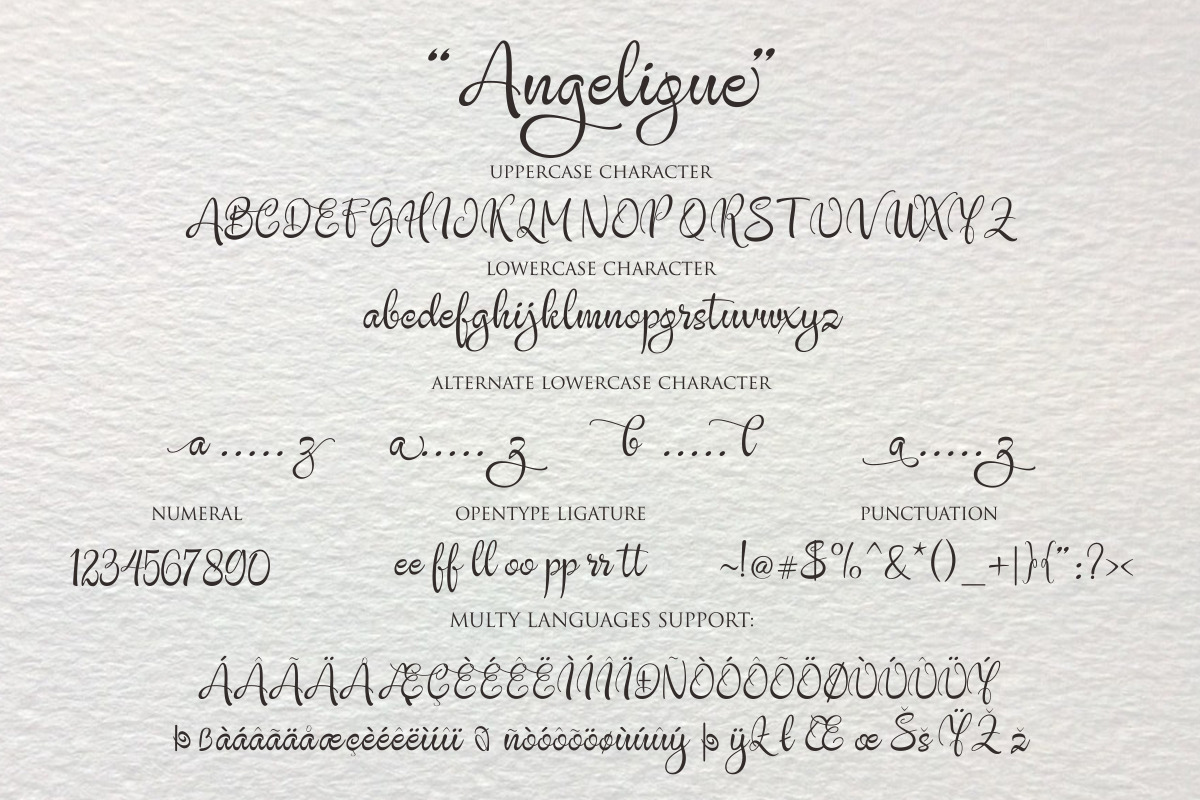 Angelique, a Script Font by Byuly Ayika (Photo 9 of 9)