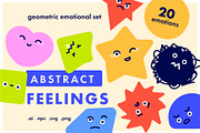 Abstract Feelings - geometric set, an Education Illustration by Pásha (Thumbnail 1 of 6)