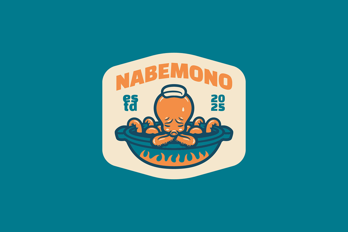 Nabemono Logo Template, a Branding & Logo Template by Kreasi Malam (Photo 1 of 4)