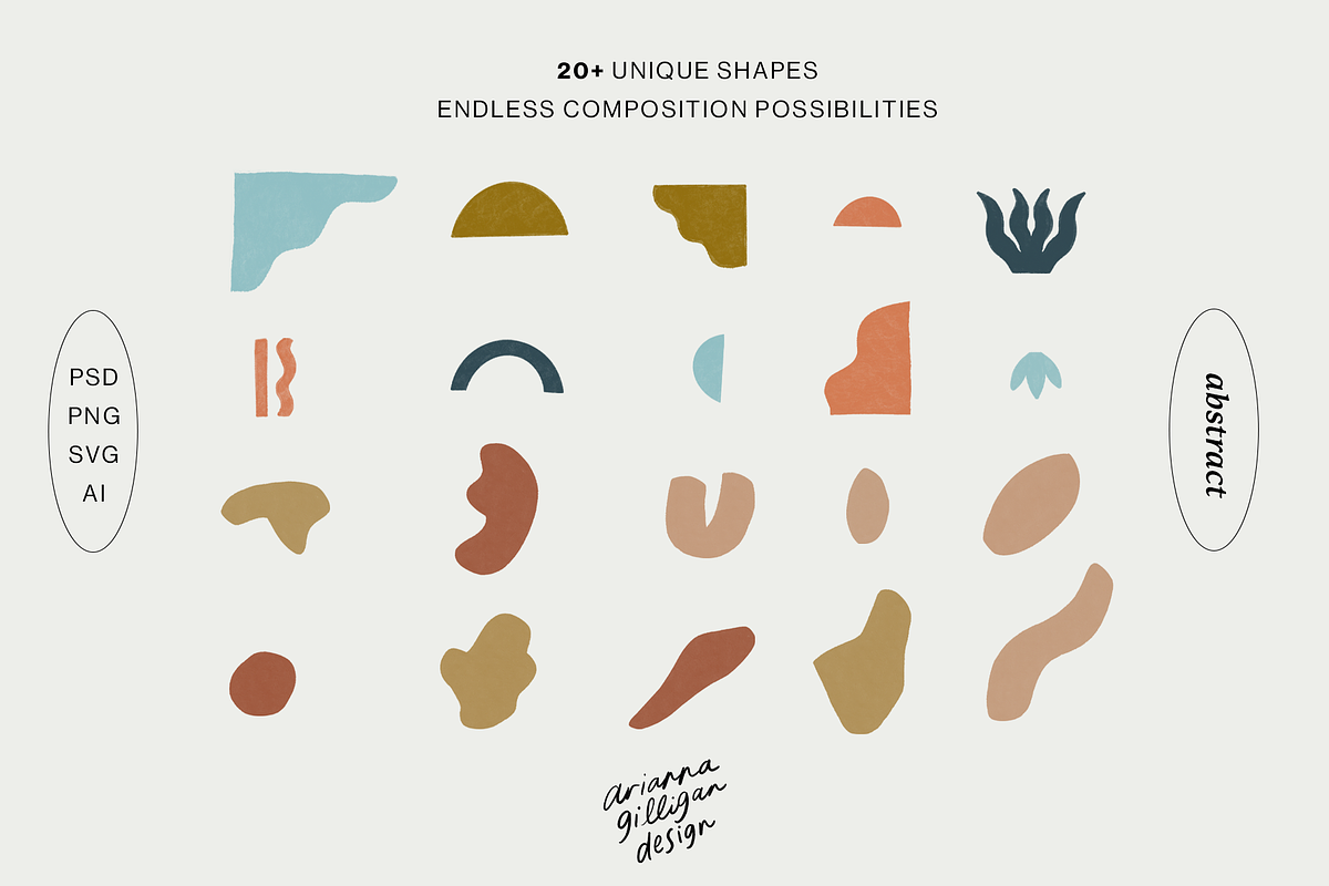 Modern Organic Shapes, a Texture Illustration by Drawn By Arianna (Photo 2 of 4)