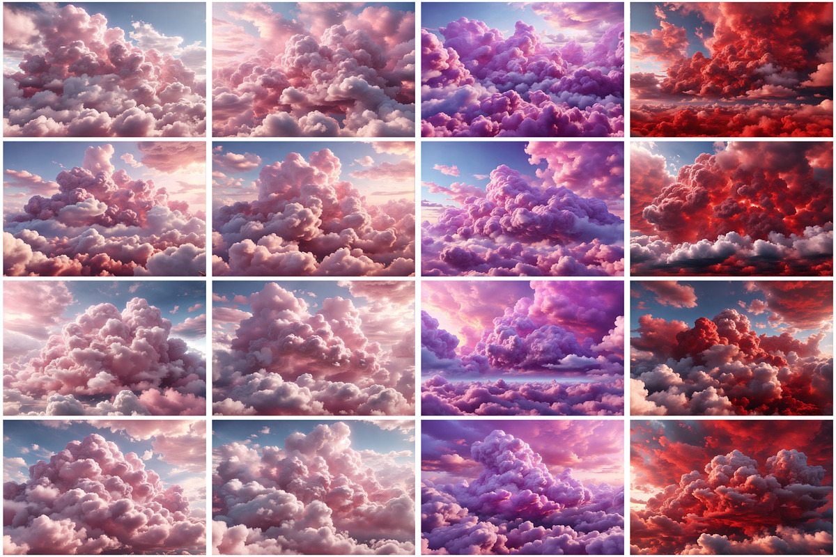 Colorful Clouds Wallpaper, a Texture Graphic by Forhadx5 (Photo 3 of 8)