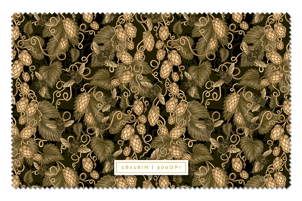 RICH HARVEST — Botanical Patterns, a Decorative Illustration by Liiafis (Photo 4 of 17)